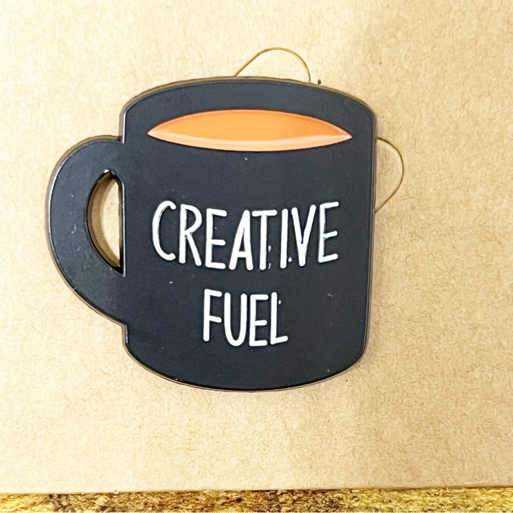 Creative Fuel Coffee Mug Enamel Pin